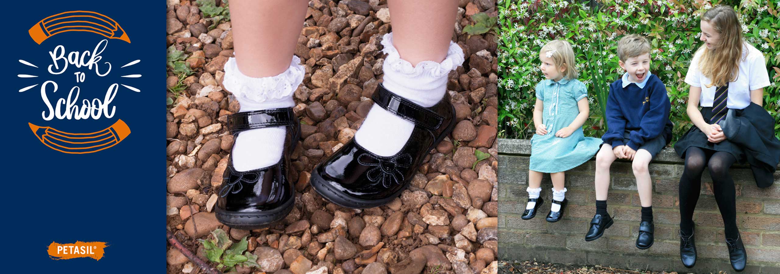 school shoes landing page banner